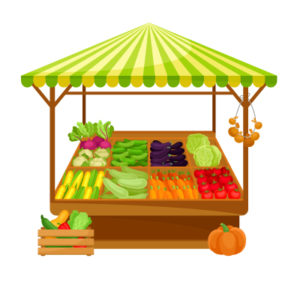 market vegetable stand