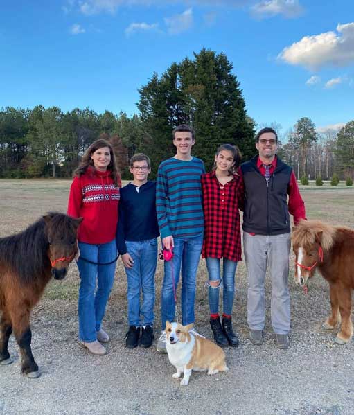 Stephanie Bright Paramore with family